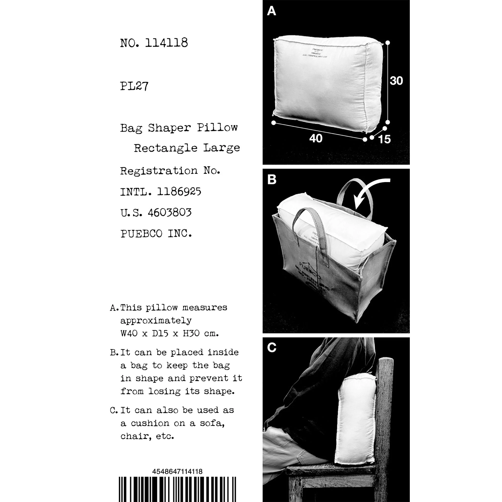 BAG SHAPER PILLOW / Rectangle Large - Image 5