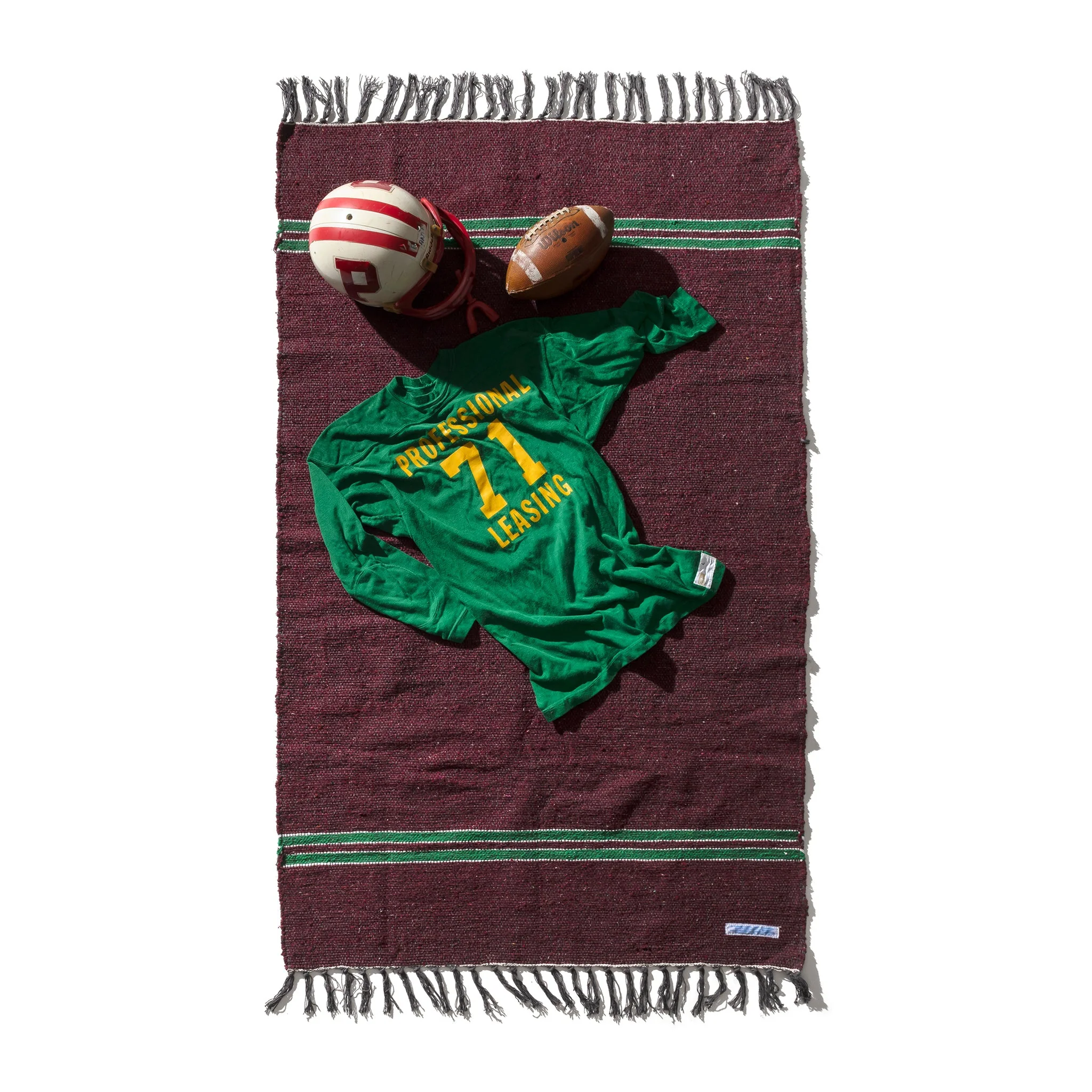 COLLEGE RUG / Burgundy