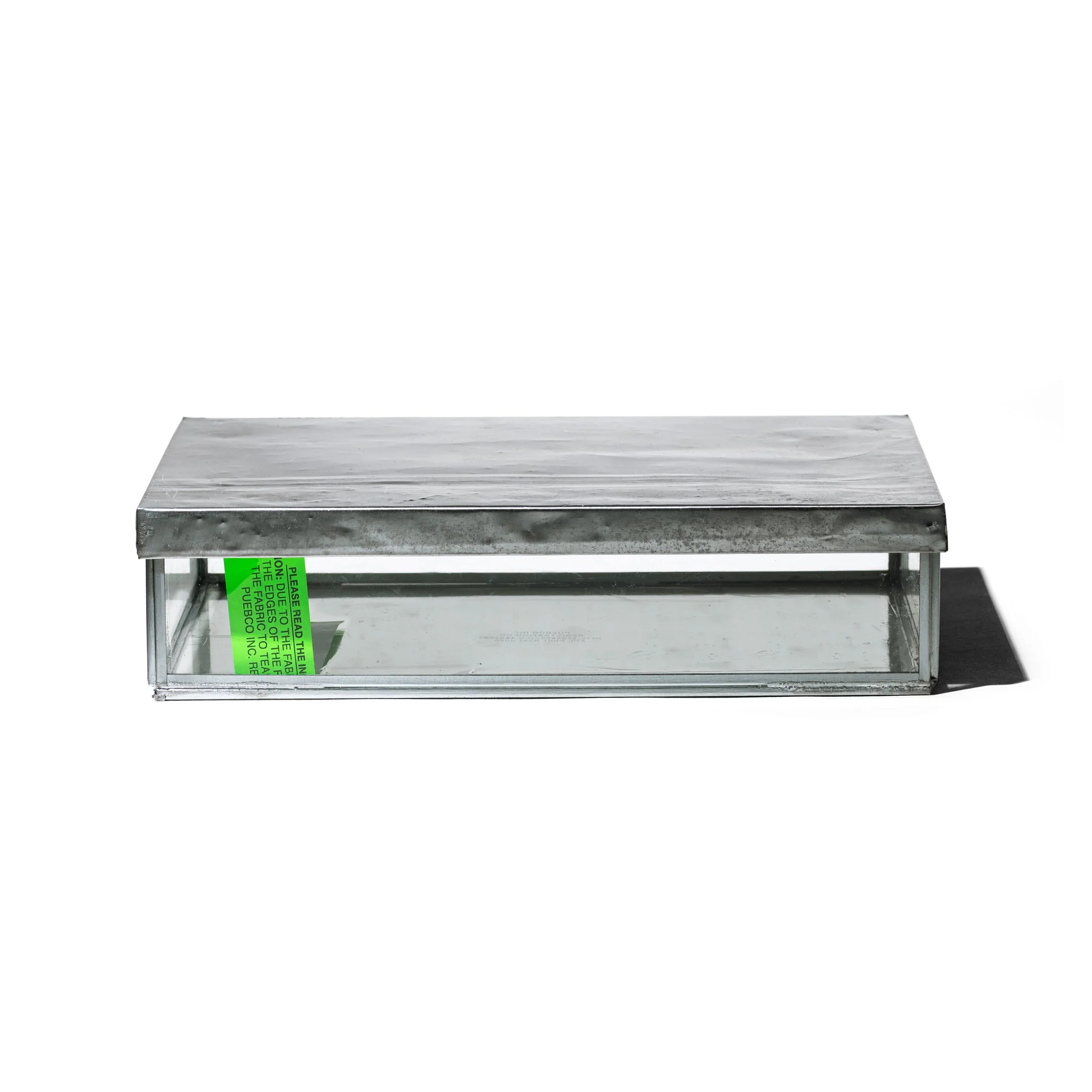 GLASS BOX WITH RECYCLE STEEL LID / Jewelry Double - Image 3