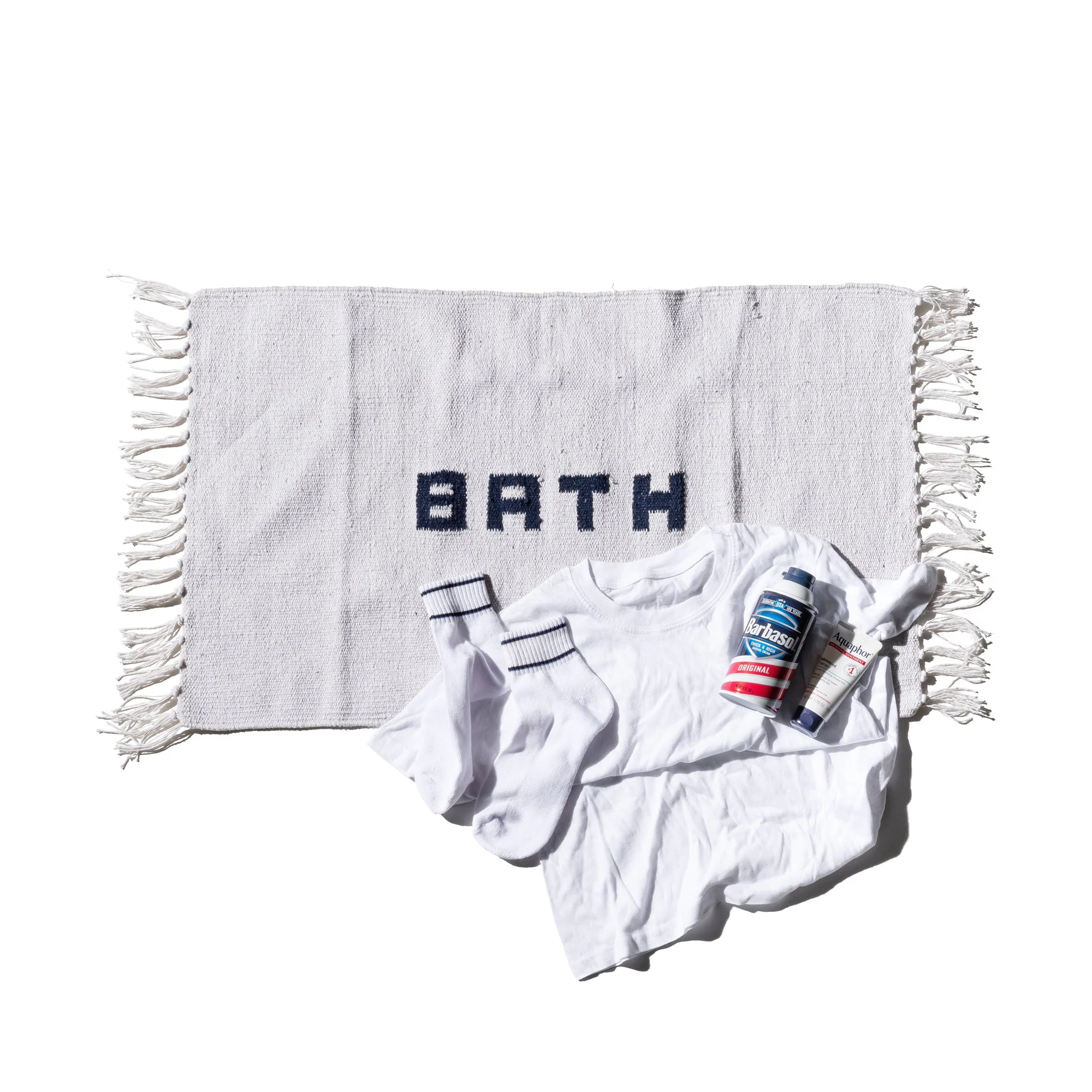 HANDLOOMED RECYCLE YARN BATH MAT