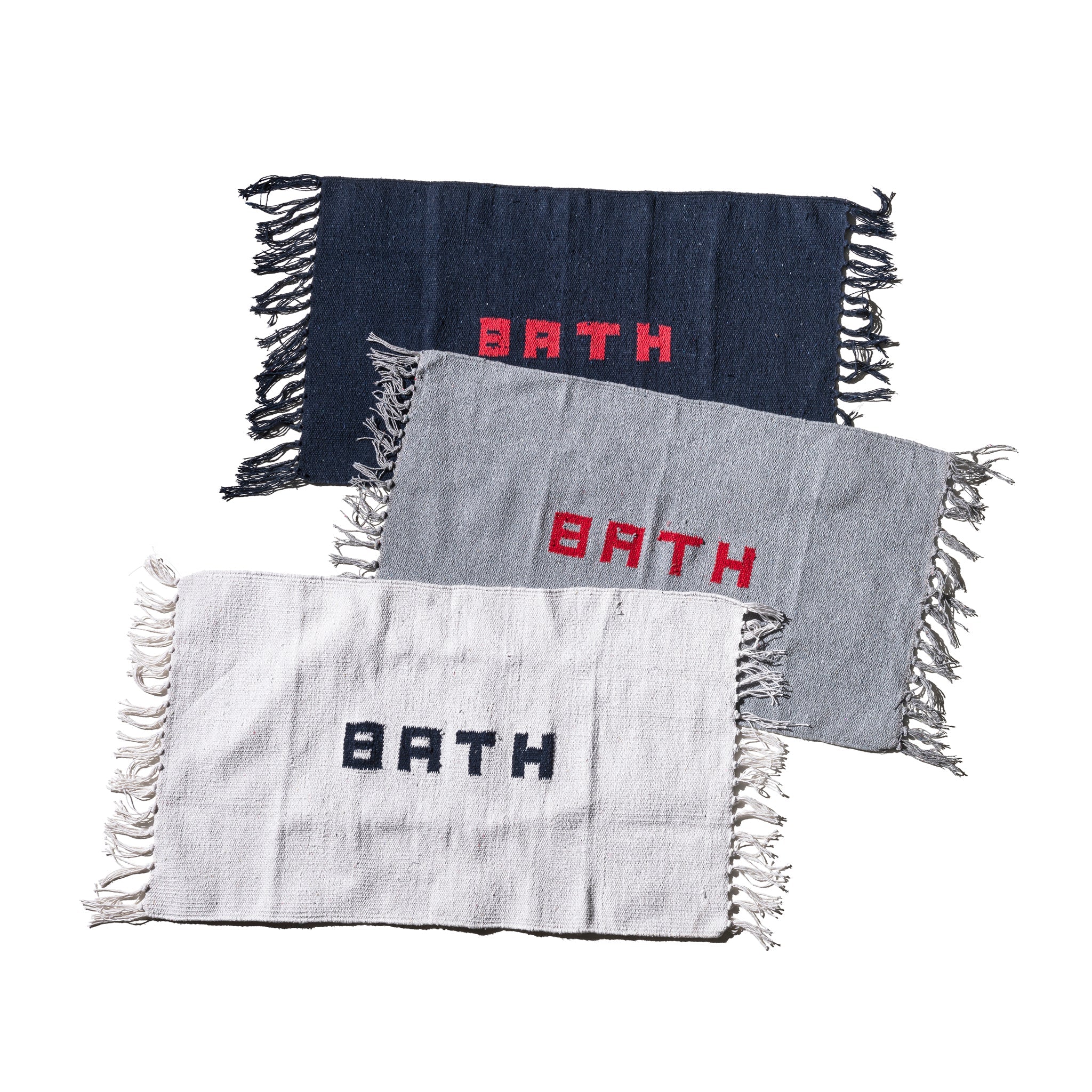 HANDLOOMED RECYCLE YARN BATH MAT - Image 2