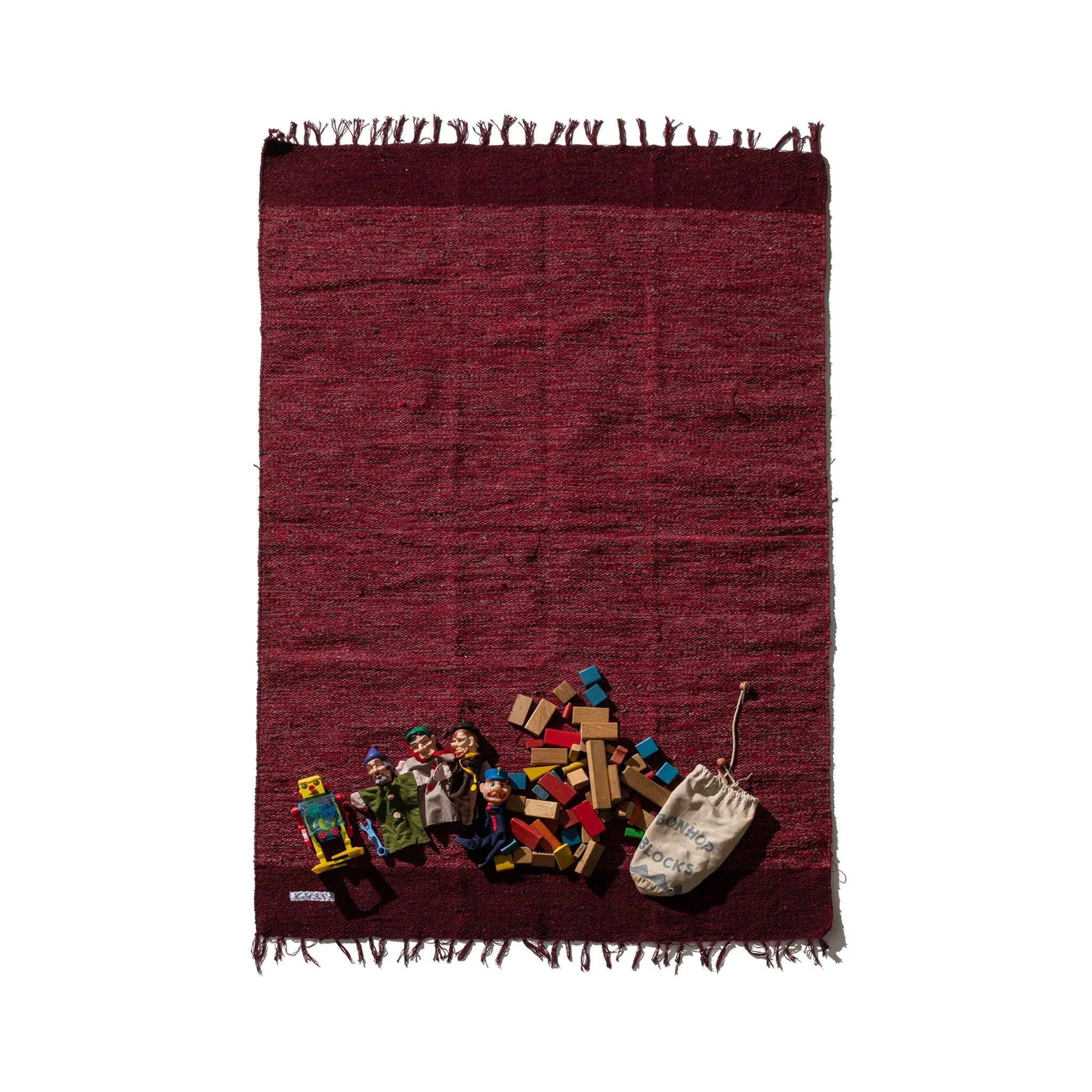 HANDLOOMED RECYCLE YARN RUG / 1.4 x 2.0 - Image 7