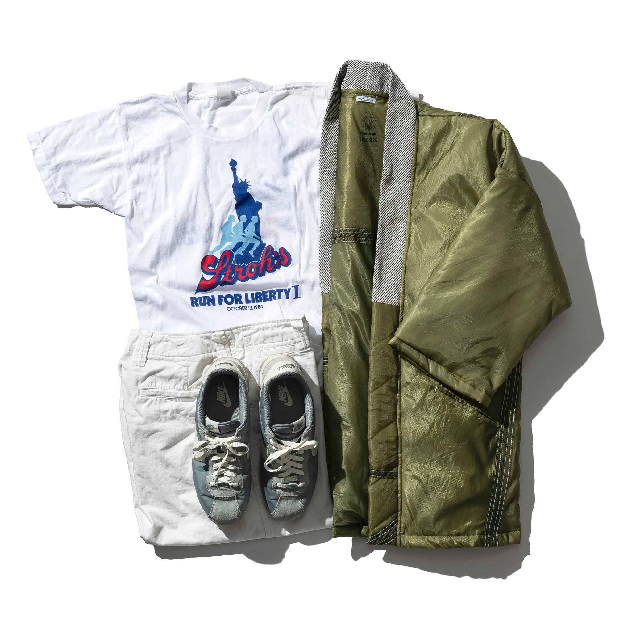 HANTEN JACKET: VINTAGE PARACHUTE / Olive - Image 5