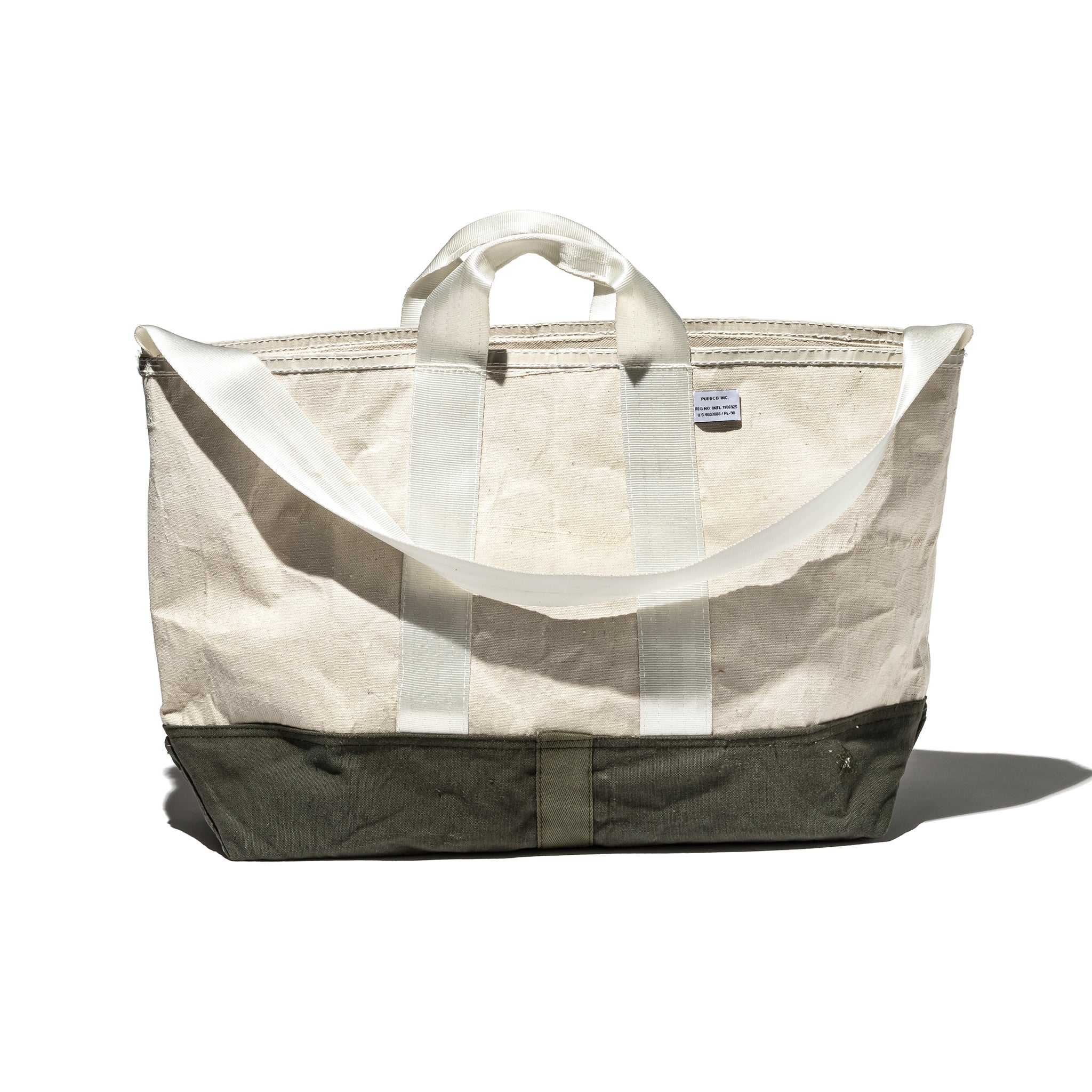 LAMINATED FABRIC x VINTAGE FABRIC BAG
 / 60 x 30 - Image 3