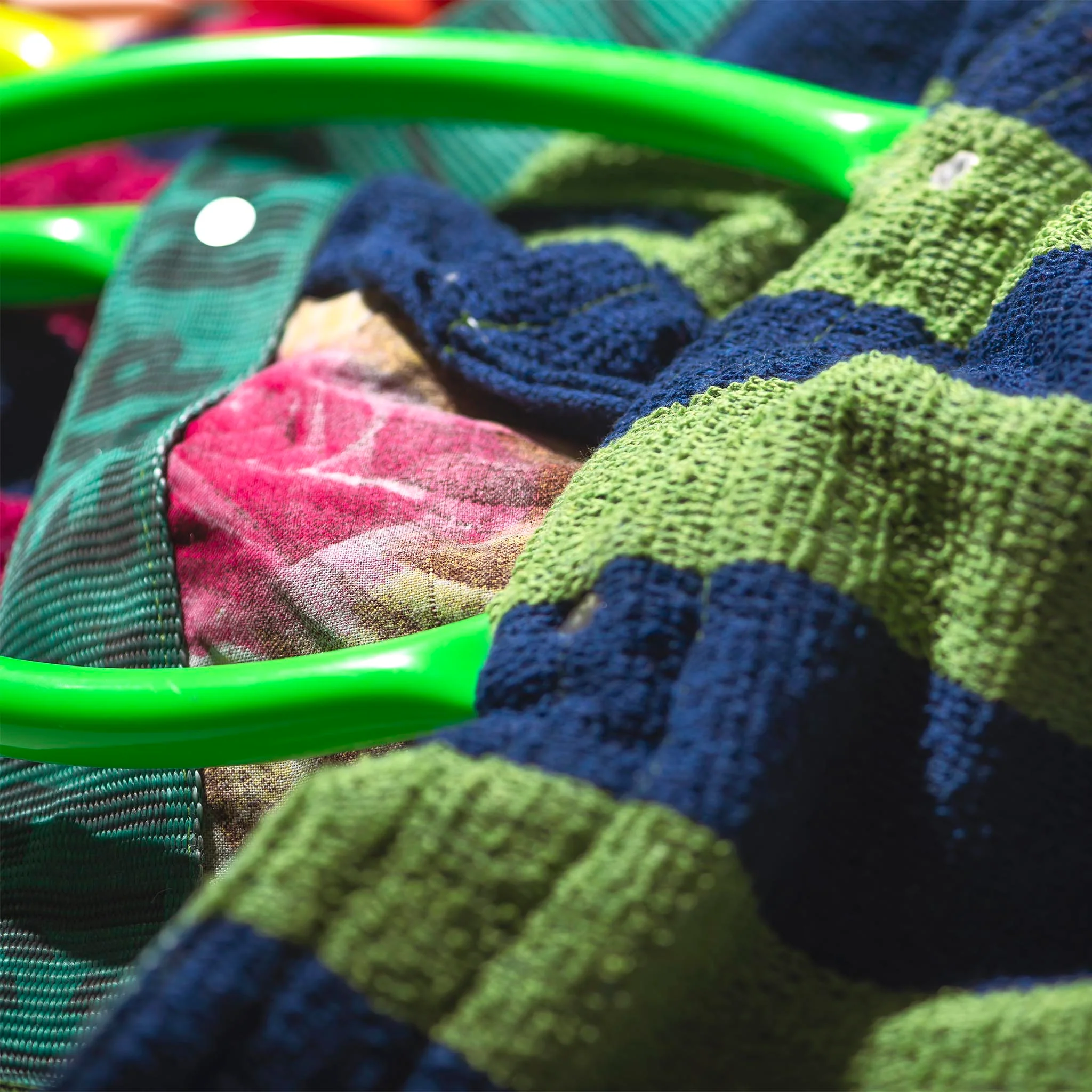 POOL BAG PATTERN LINING / Green Tube - Image 3
