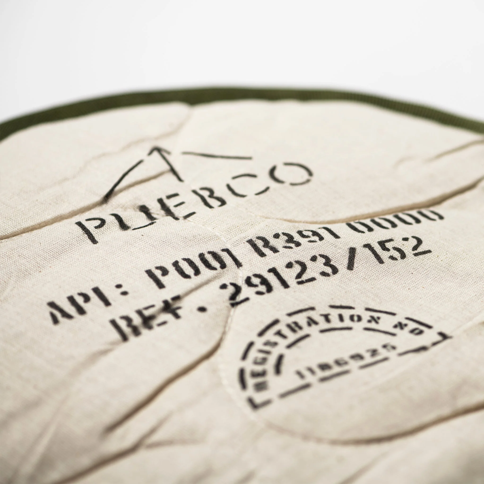 QUILTED SEAT CUSHION FOR STOOL / Olive - Image 3