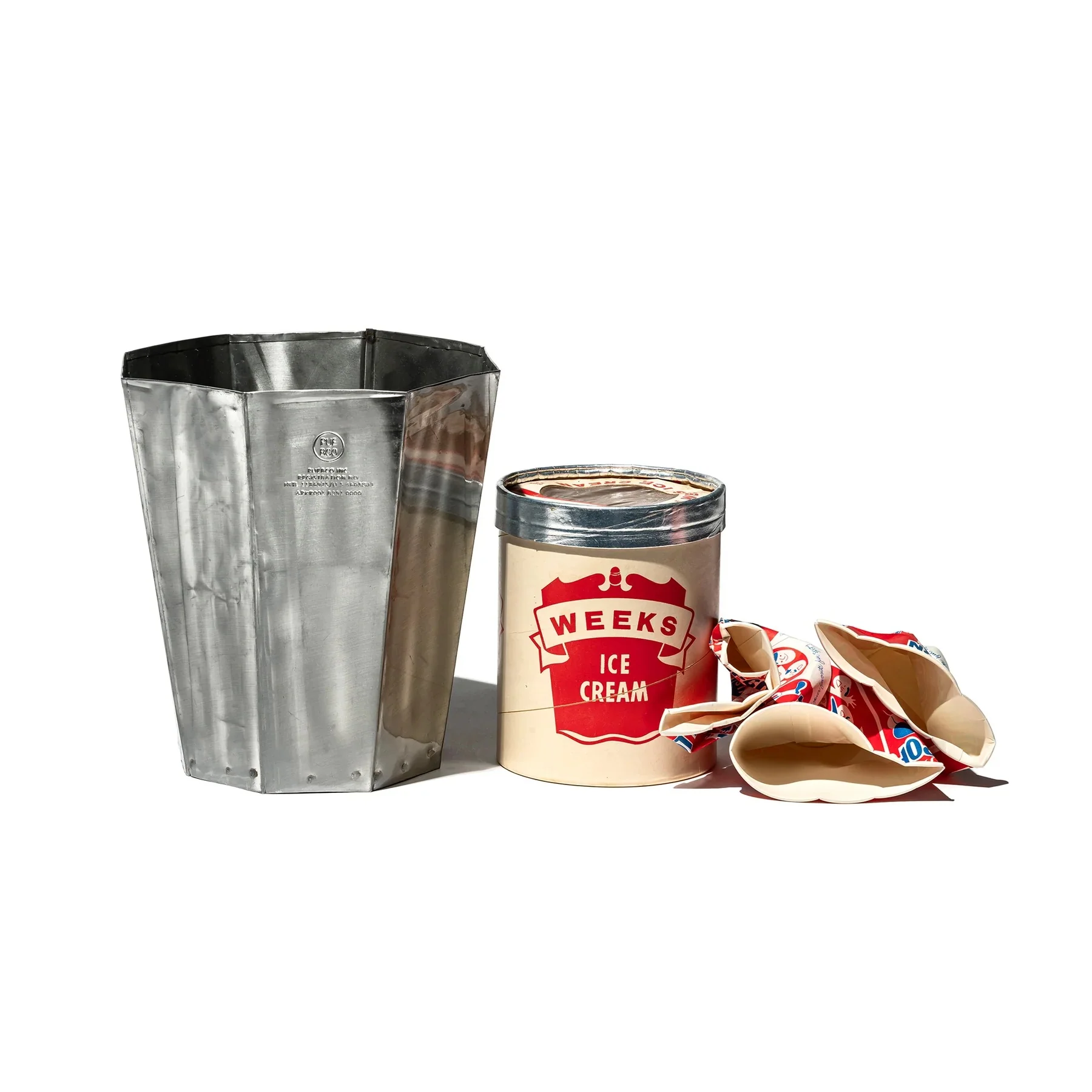 RECYCLE STEEL TRASH CAN / Octagon - Image 6