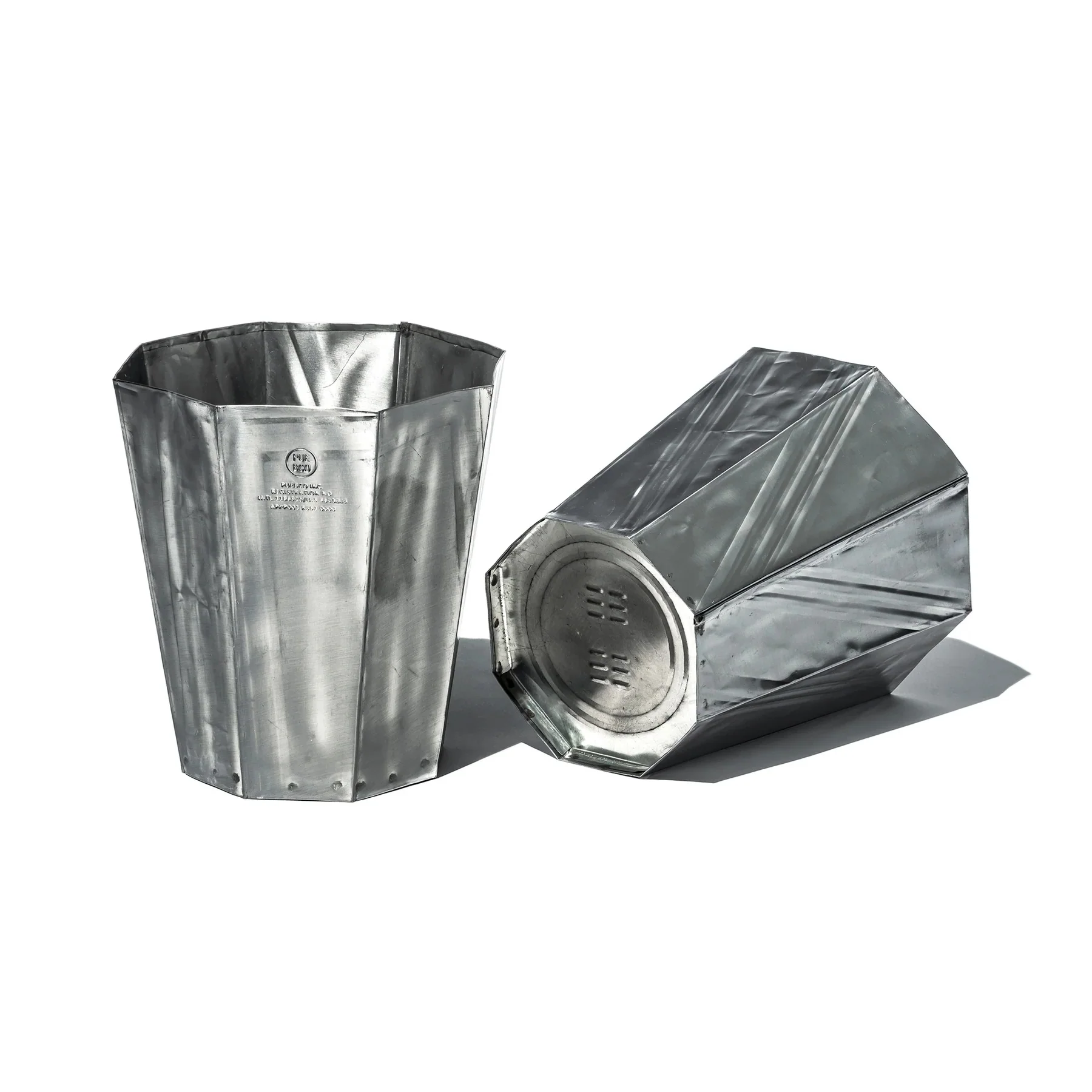 RECYCLE STEEL TRASH CAN / Octagon - Image 7