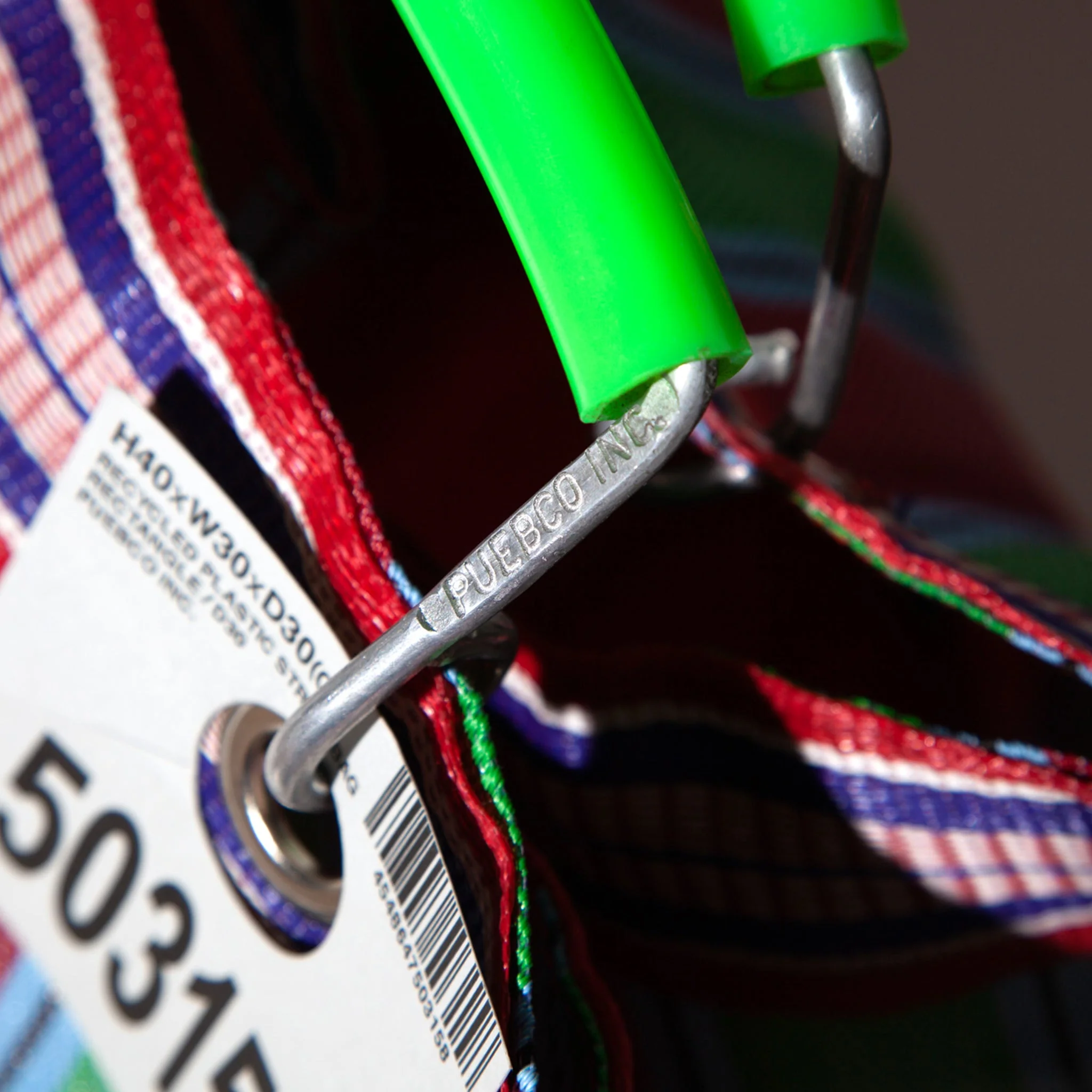 RECYCLED PLASTIC STRIPE BAG / Rectangle D15 - Image 10