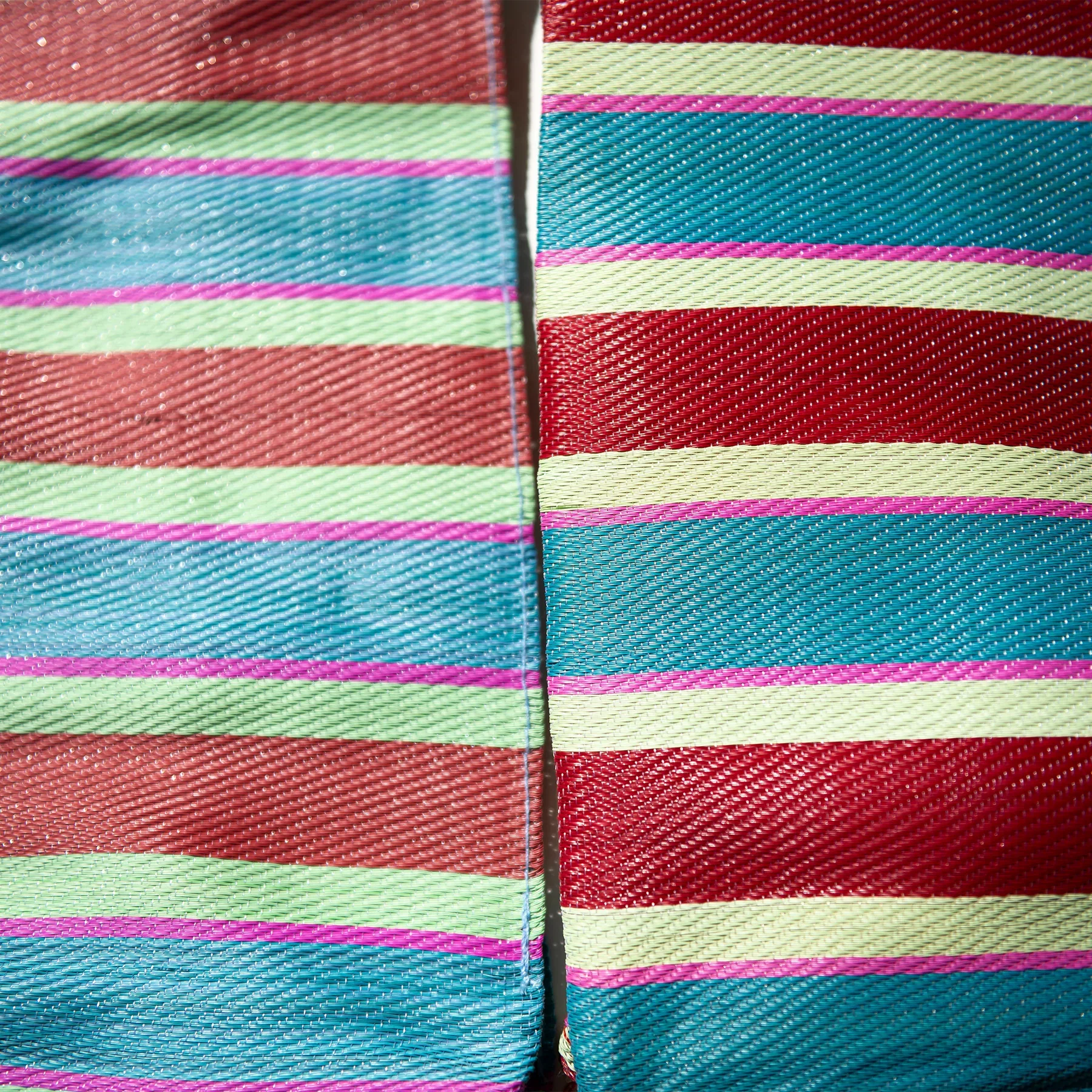 RECYCLED PLASTIC STRIPE BAG / Square - Image 14