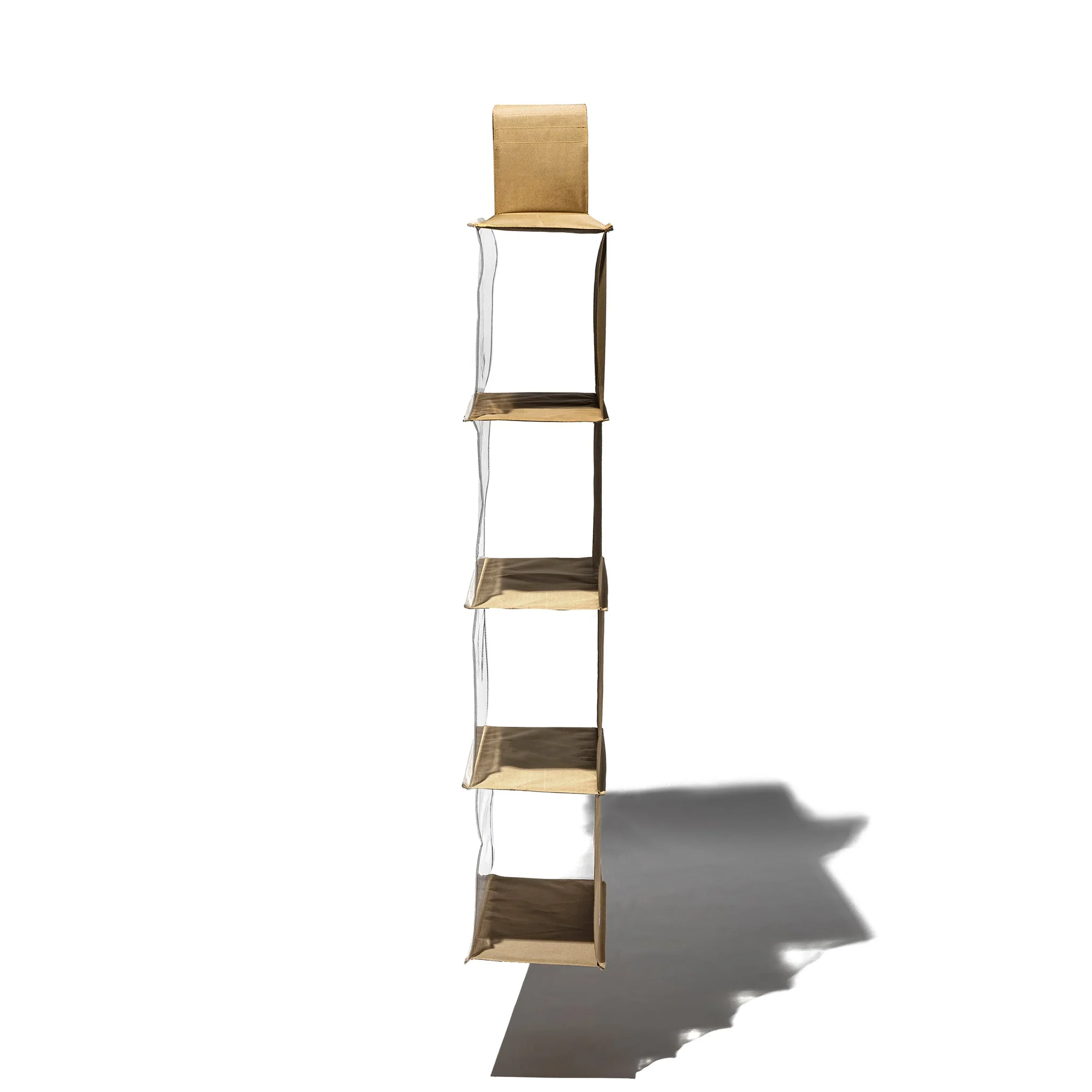 RUBBERIZED FABRIC HANGING ORGANIZER / BAG 4 Shelves - Image 3