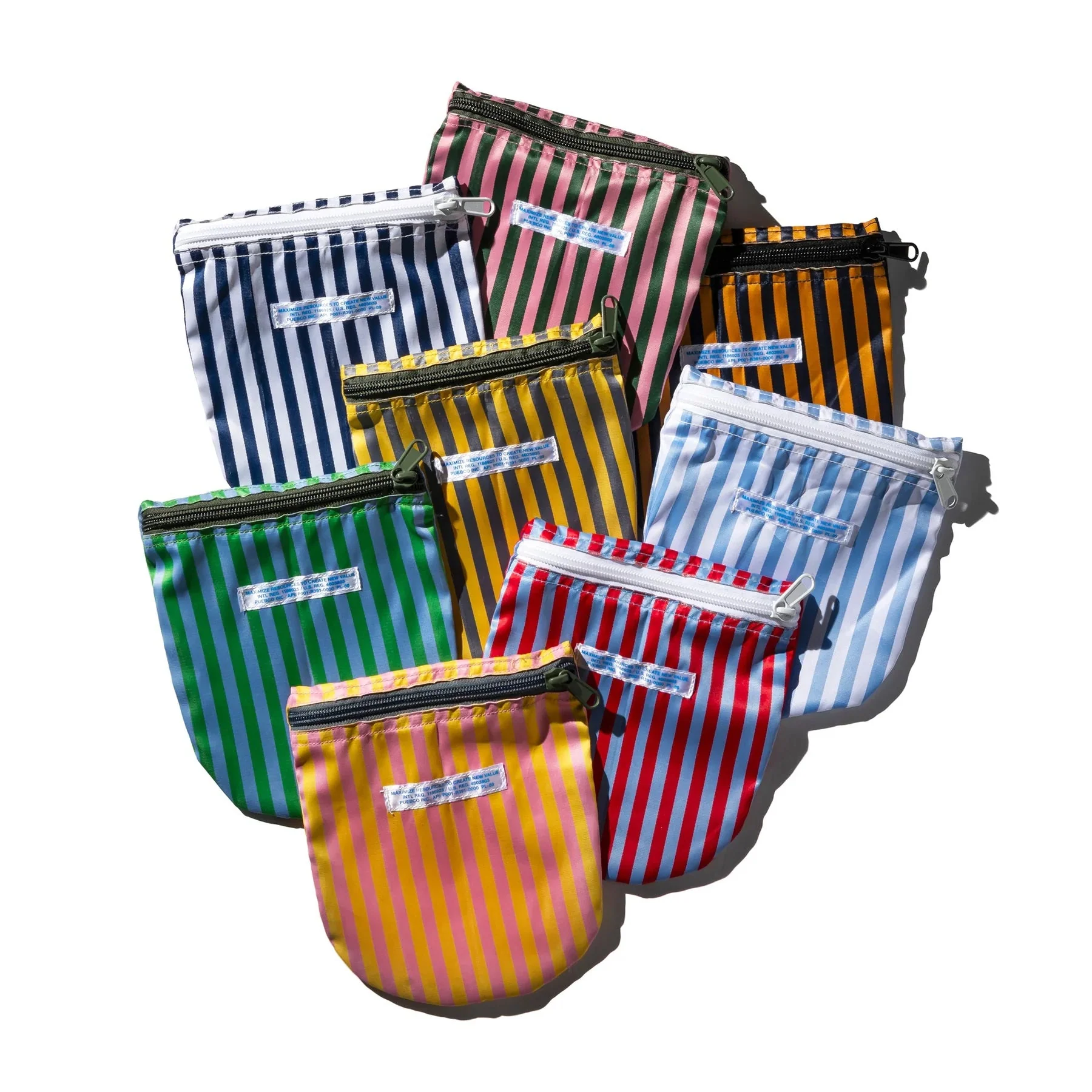 SCHOOL TIE FABRIC SEMICIRCLE POUCH - Image 4