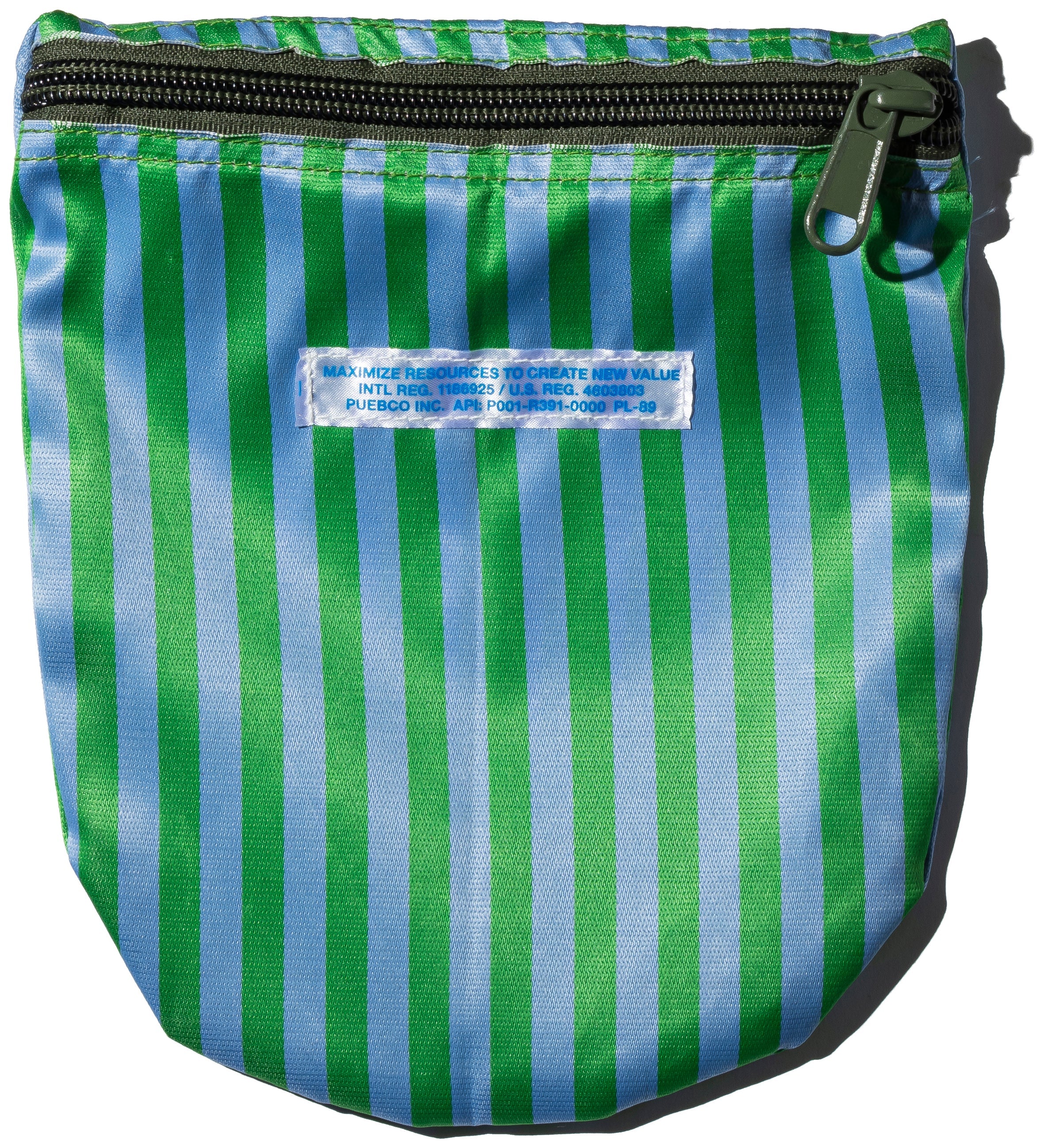 SCHOOL TIE FABRIC SEMICIRCLE POUCH - Image 6