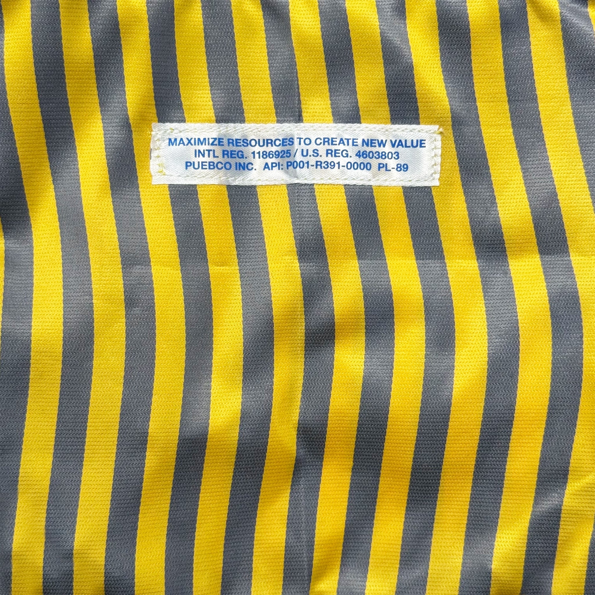 SCHOOL TIE FABRIC SMALL BAG / Light Blue x White - Image 8