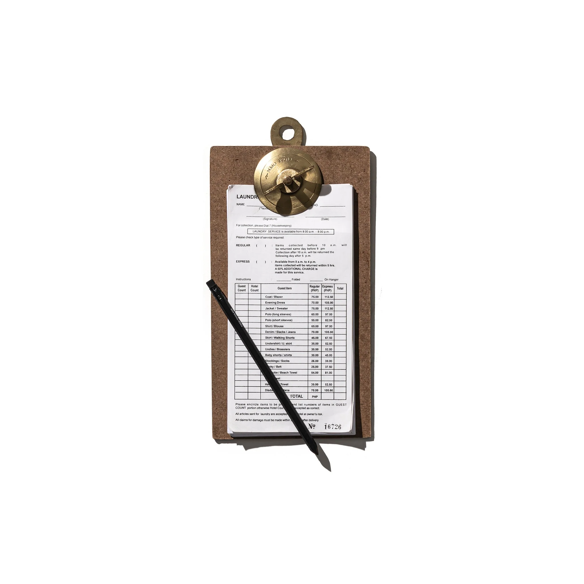 SCREW CLIPBOARD / Check