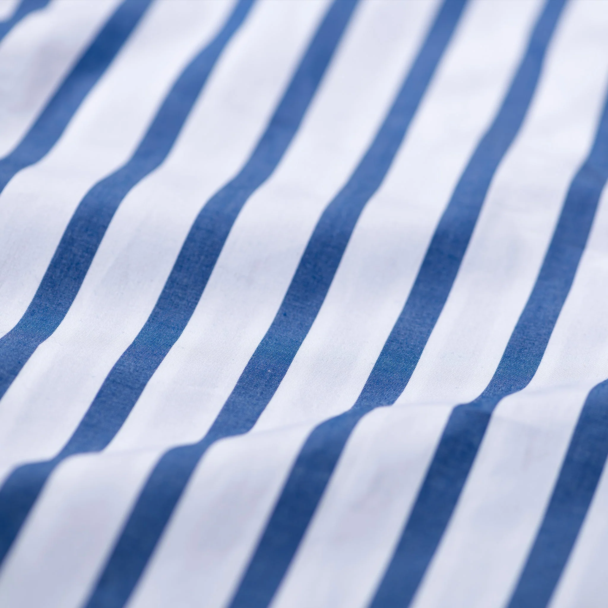 SHIRT FABRIC RUFFLE CUSHION COVER / White Stripe - Image 6