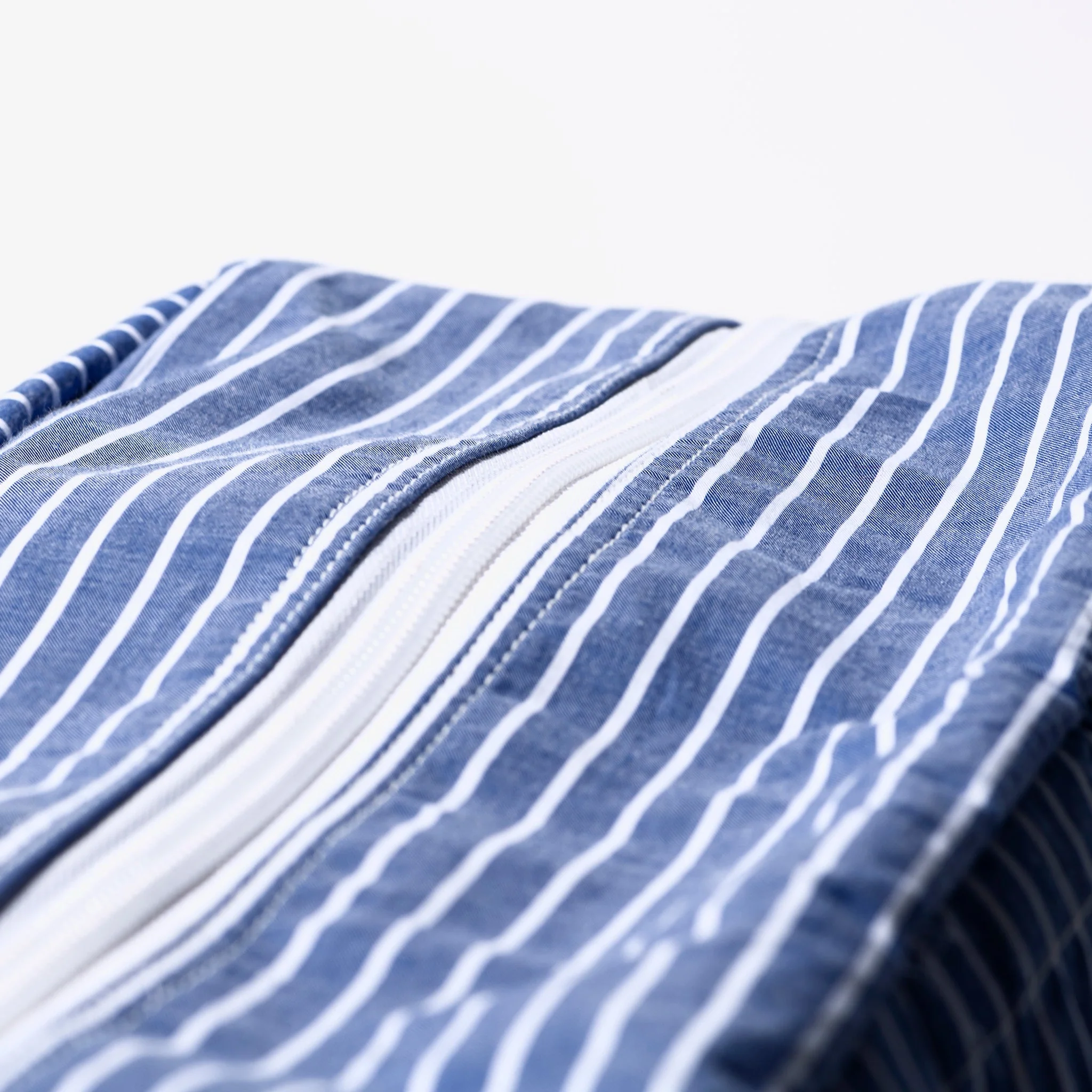 SHIRT FABRIC SCHOOL BAG / Stripe A - Image 3