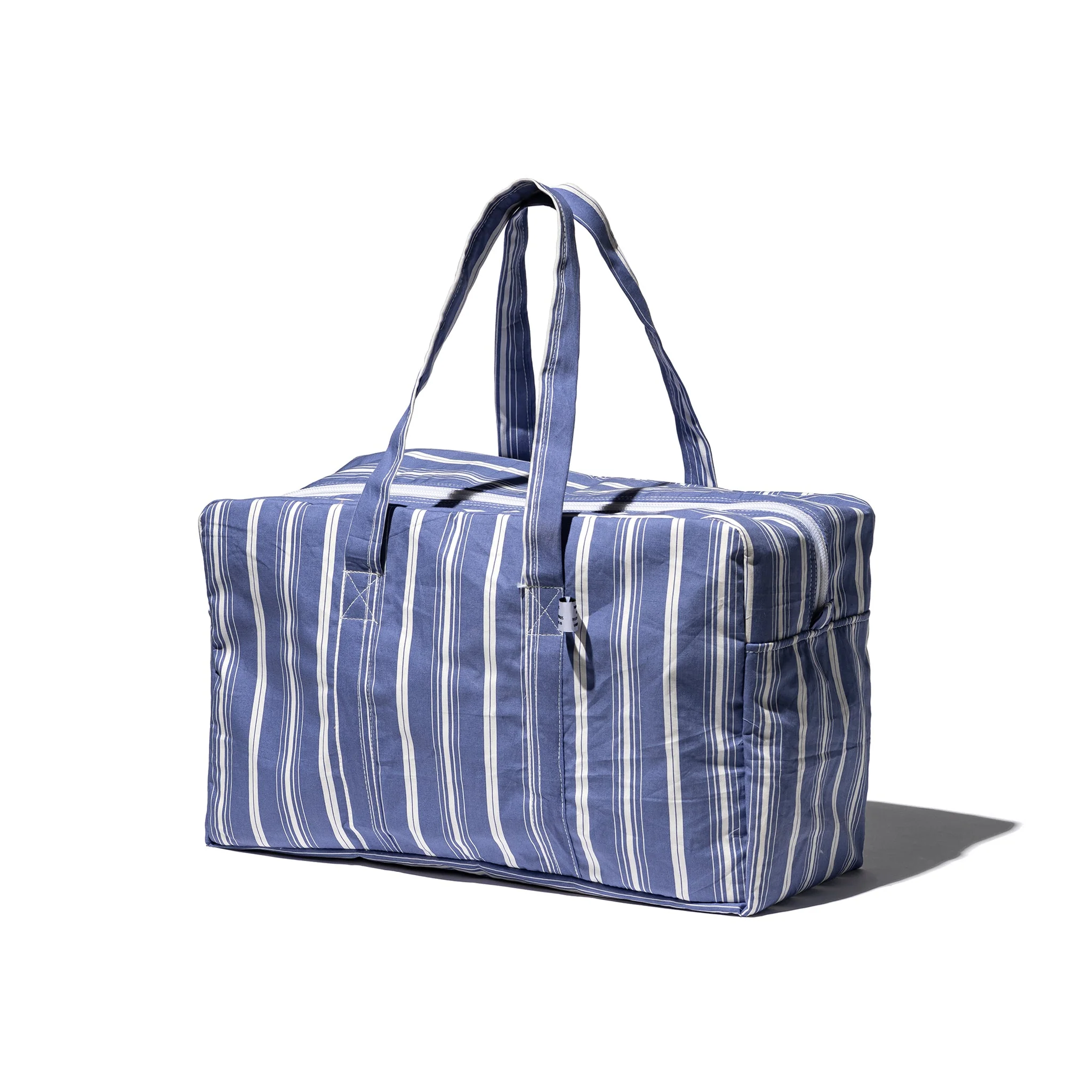SHIRT FABRIC SCHOOL BAG / Stripe B - Image 2