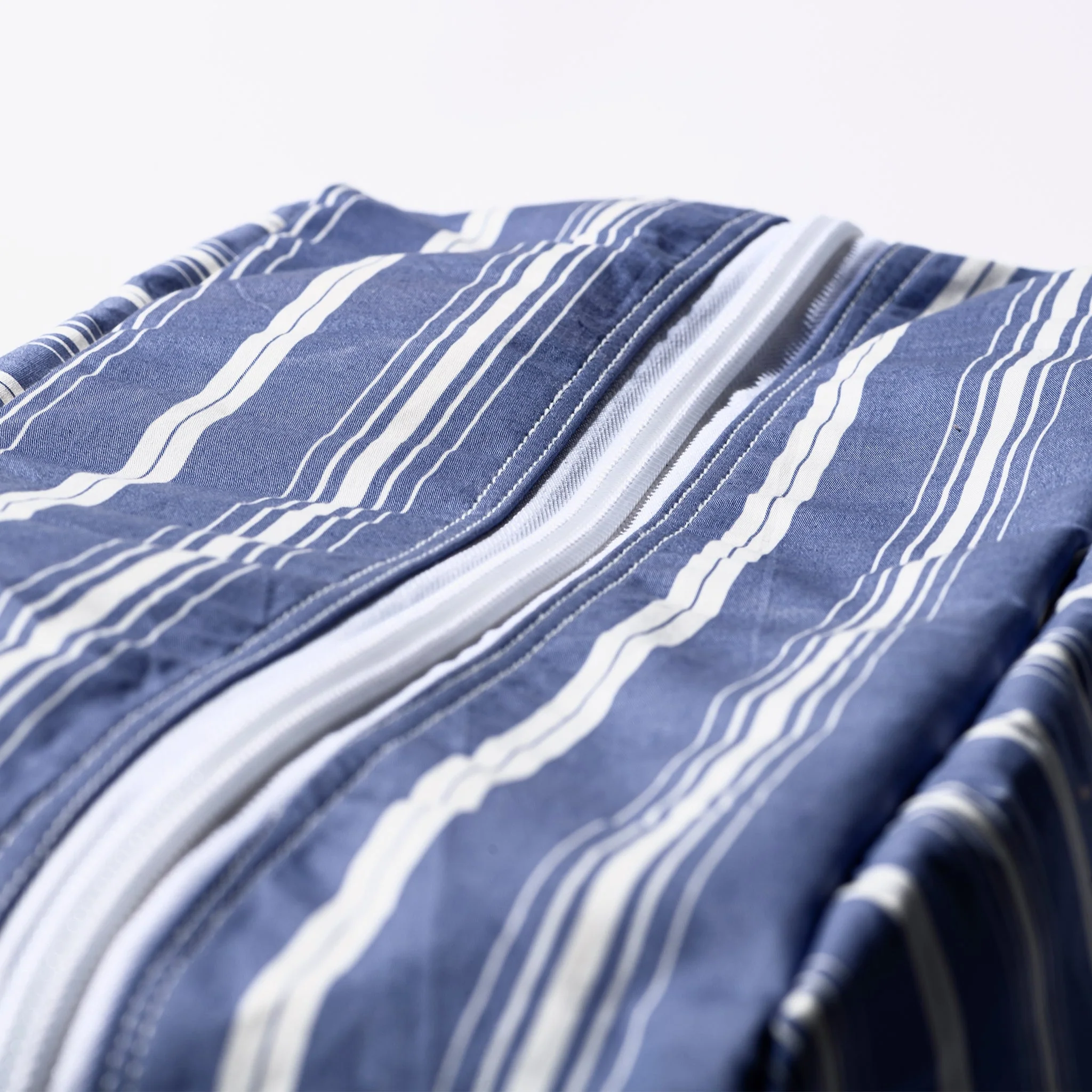 SHIRT FABRIC SCHOOL BAG / Stripe B - Image 3