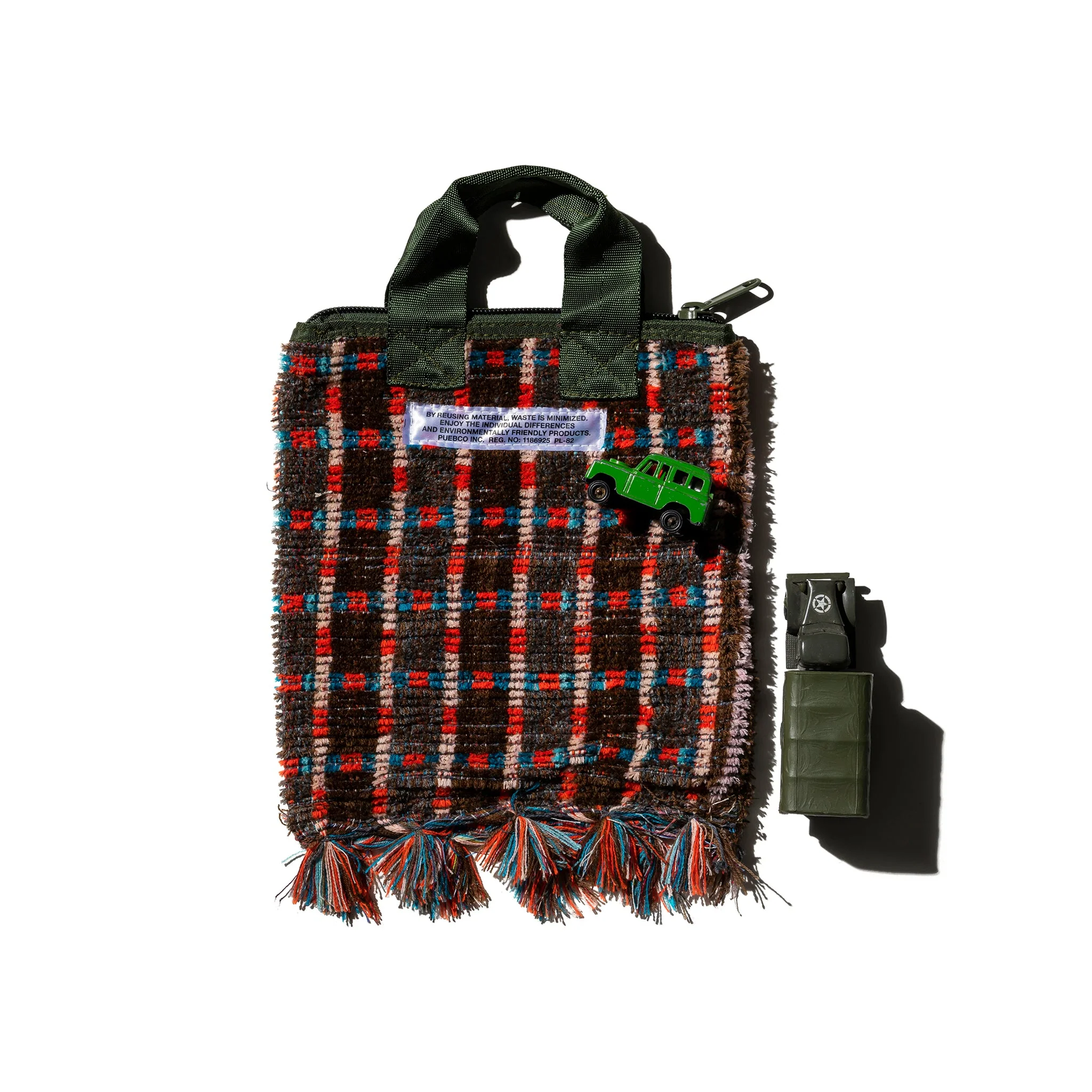 TRUCK SEAT FABRIC SMALL TOTE - Image 5