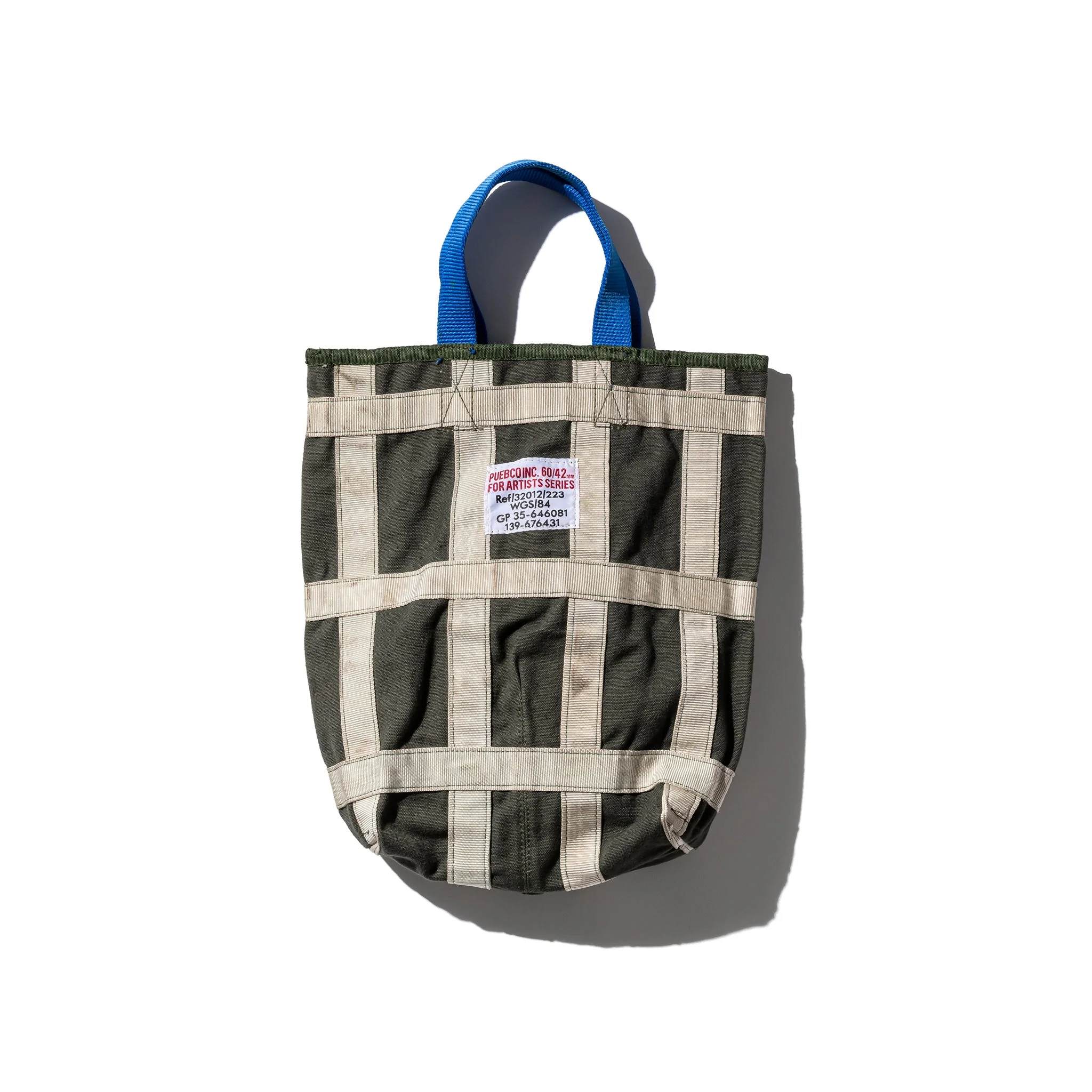 VINTAGE BRAKE PARACHUTE RECTANGLE BAG / Blue Handle - Image 2