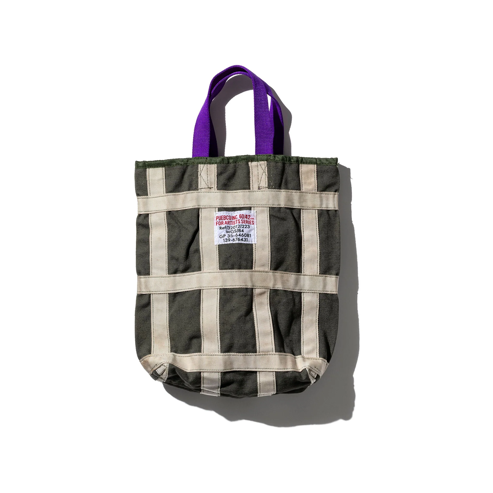 VINTAGE BRAKE PARACHUTE RECTANGLE BAG / Purple Handle - Image 2