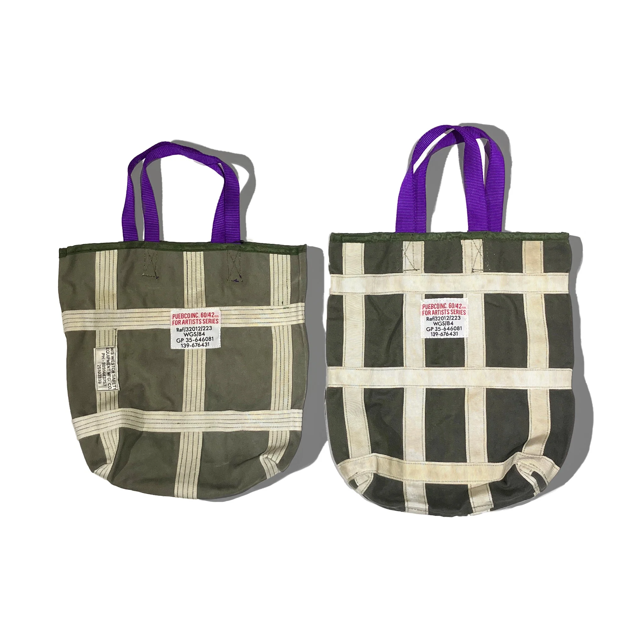 VINTAGE BRAKE PARACHUTE RECTANGLE BAG / Purple Handle - Image 5