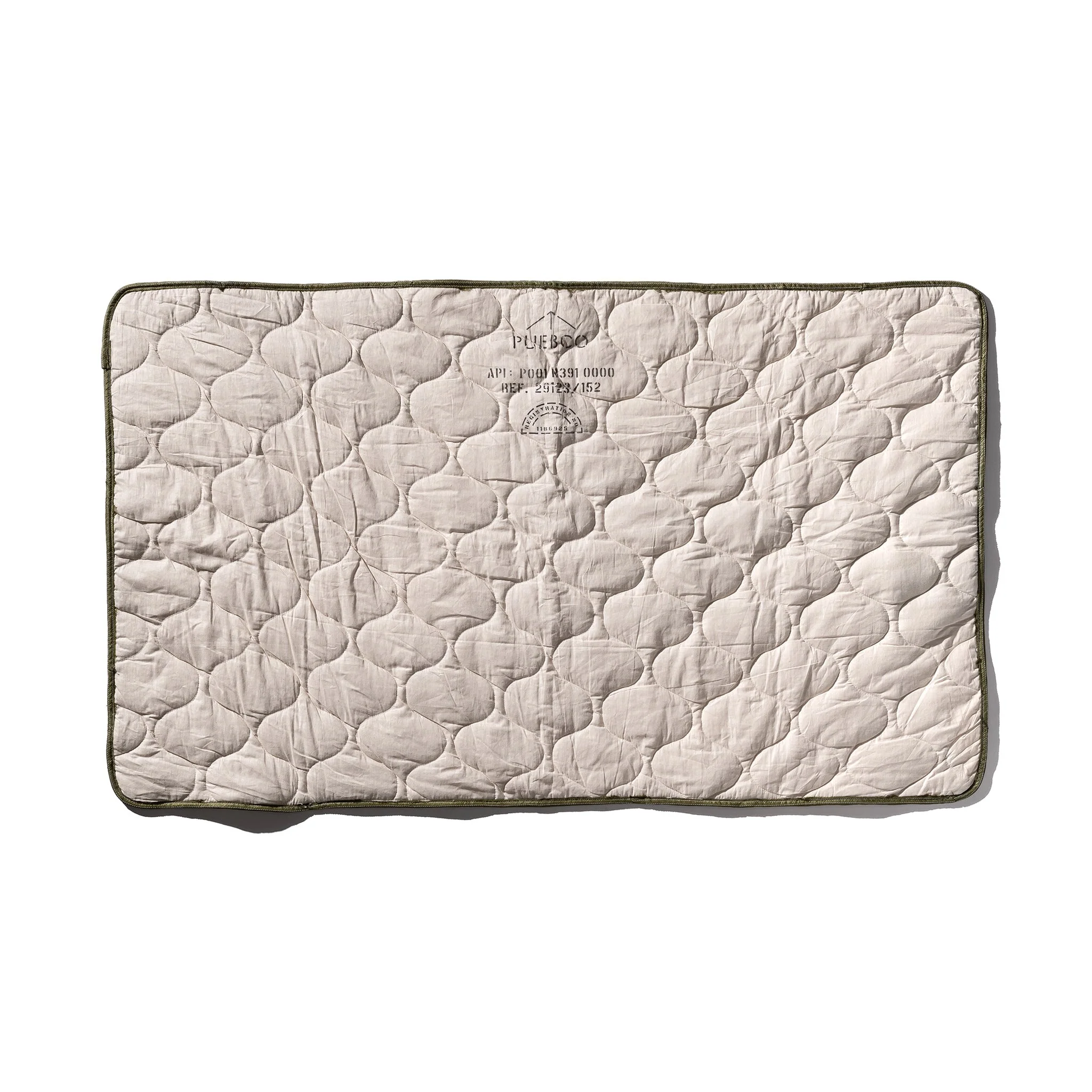 VINTAGE PARACHUTE LINE QUILTED BLANKET / Olive - Image 2