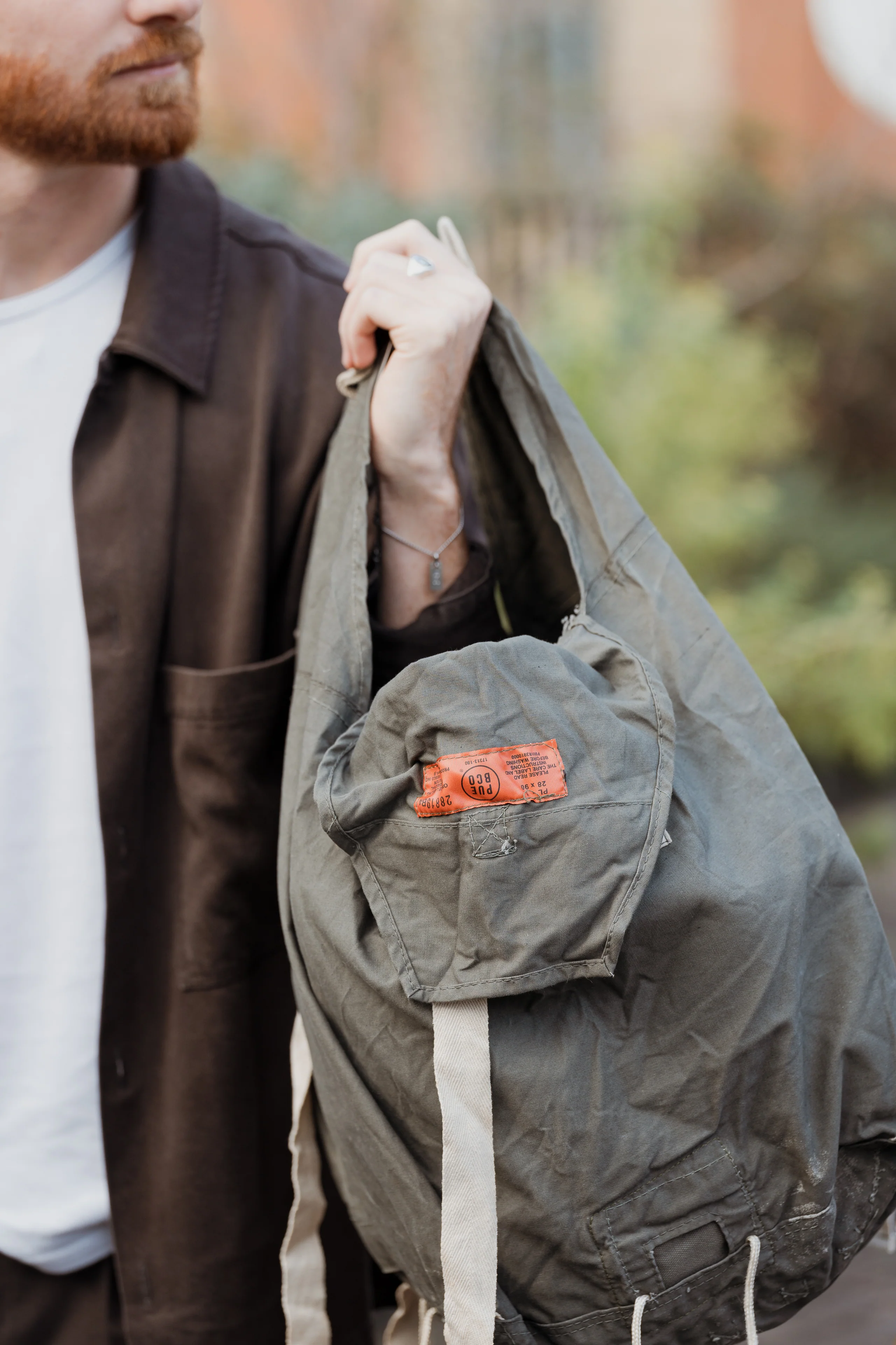 VINTAGE PARACHUTE SQUARE BAG - Image 3